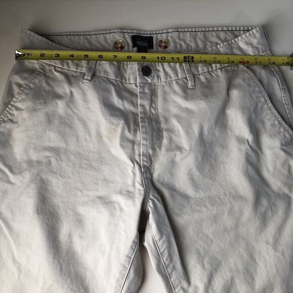 GapKhakis Mens Chino Beige Pants Size 36 With Colorful Buttons - Picture 4 of 16